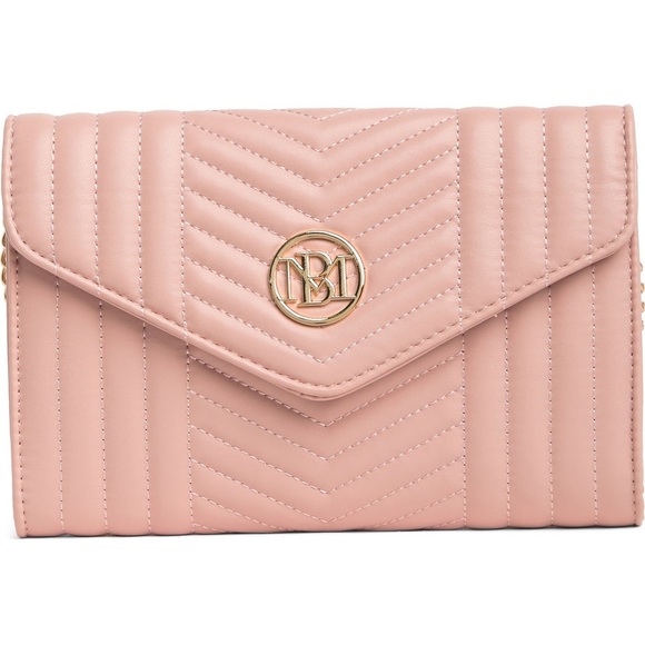 BADGLEY MISHKA Quilted Cossbody Purse ~ Blush ~ NWT! - Picture 1 of 9